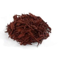 Red Mulch Side View - White Background
