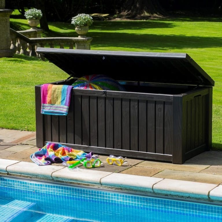 Keter Rockwood 570L Grey Storage Box Grey Rockwood Storage Box