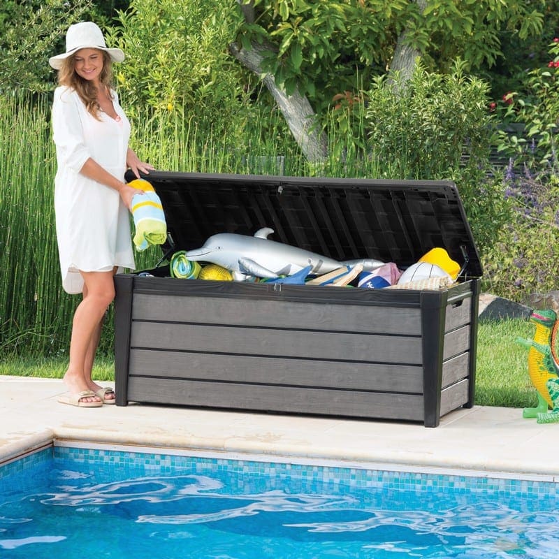 Keter Brushwood Storage Box Plastic Keter Deck Box