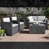 Keter Armona Sofa Set  Grey