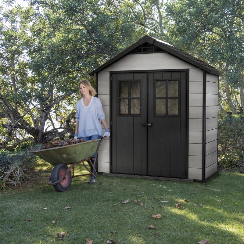 Keter Oakland 7.5' x 4' Plastic Garden Shed