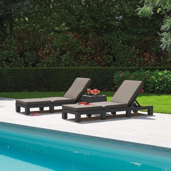 Keter Daytona Sun Lounger  Grey