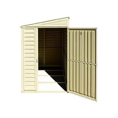 lean to shed 4'x8' saffron lean to plastic shed