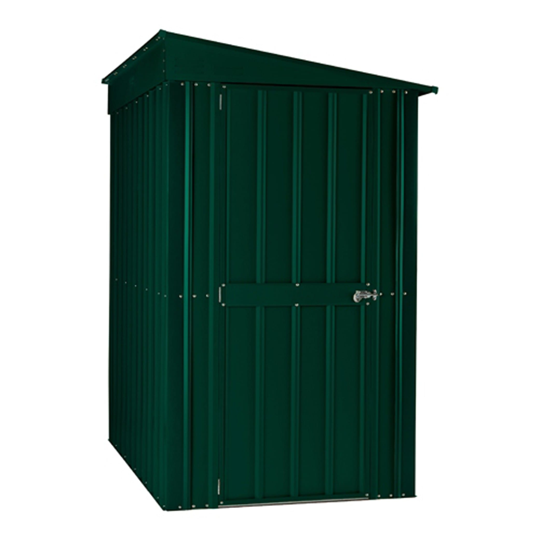 Metal Lean To Shed 4'x8' Green Lotus Steel Shed