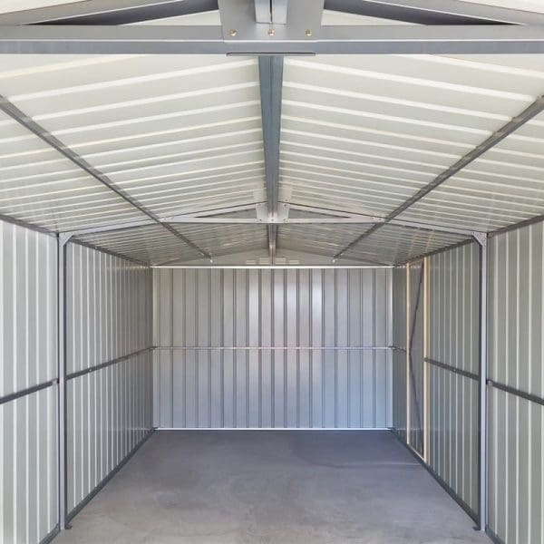 Metal Garage - 10x15 Anthracite Grey Lotus - Image 6