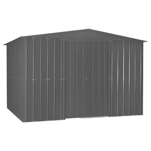 metal shed 10'x12' black lotus steel shed