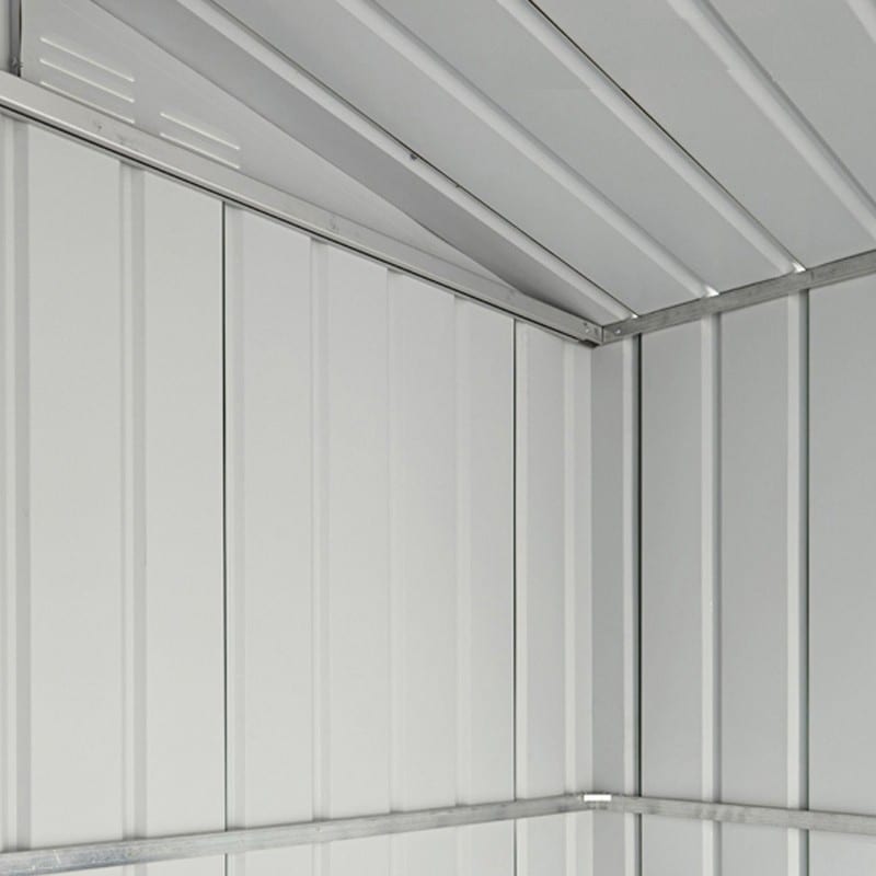 metal shed 10'x12' black lotus steel shed