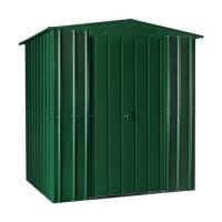 Metal Shed 6x4 - Green Lotus Apex - Doors Closed