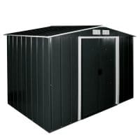 Metal Shed Anthracite Grey - 8ft x 6ft Sapphire - Closed Doors