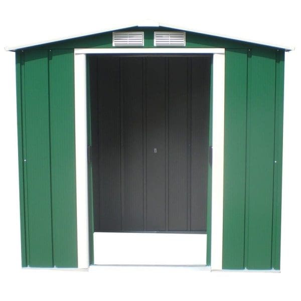 Metal Shed 6x6 - Sapphire Green - Image 4