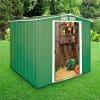 Metal Shed 6x6 - Sapphire Green - Image 2