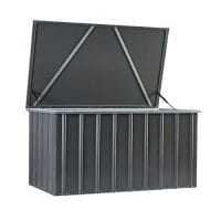 Lotus Metal Storage Box 5'x3' - Lotus anthracite grey - Front Open