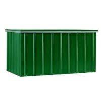 Metal Storage Box 5'x3' - Lotus Green - Front