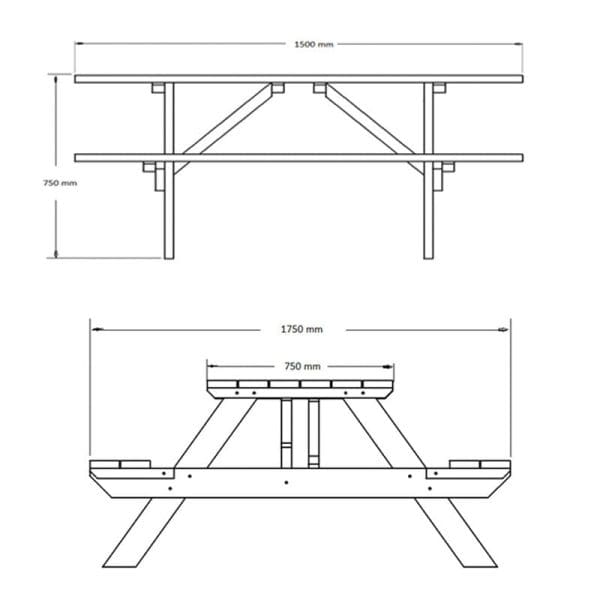 Picnic Table  Pantheon - Image 2