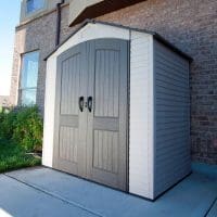 Plastic Outdoor Storage Shed Lifetime 7ft x 4.5ft - In Situ