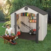 Plastic Outdoor Storage Shed Lifetime 8ft x 5ft - In Situ