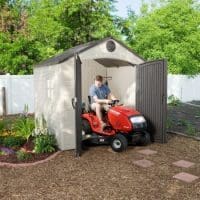 Plastic Outdoor Storage Shed Lifetime 8ft x 7.5ft - In Situ