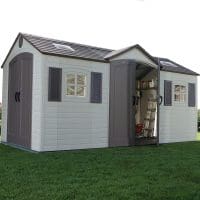 Plastic Outdoor Storage Shed DD Lifetime 15ft x 8ft - In Situ