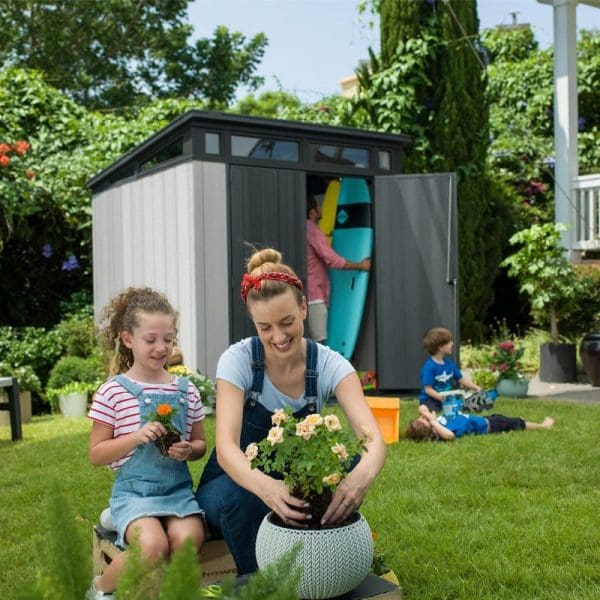 Keter Artisan 7x7 Plastic Garden Storage Shed - Image 2