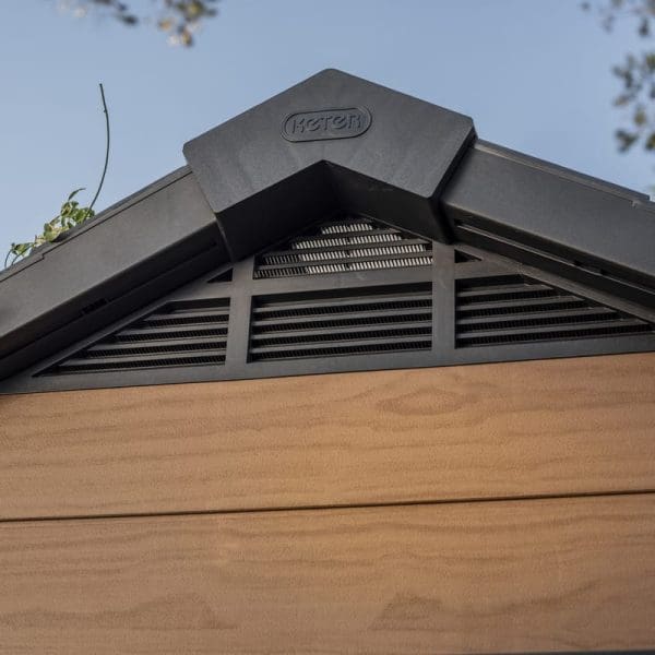 Keter Newton 7.5x7 Plastic Garden Storage Shed - Image 6