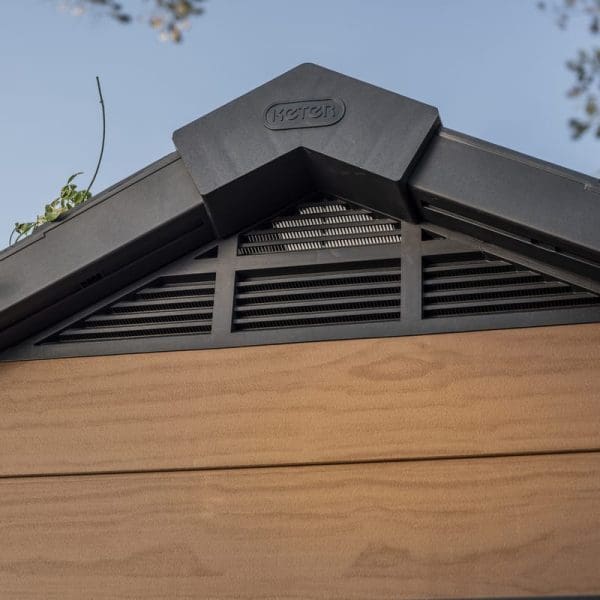 Keter Newton 7.5x9 Plastic Garden Storage Shed - Image 4
