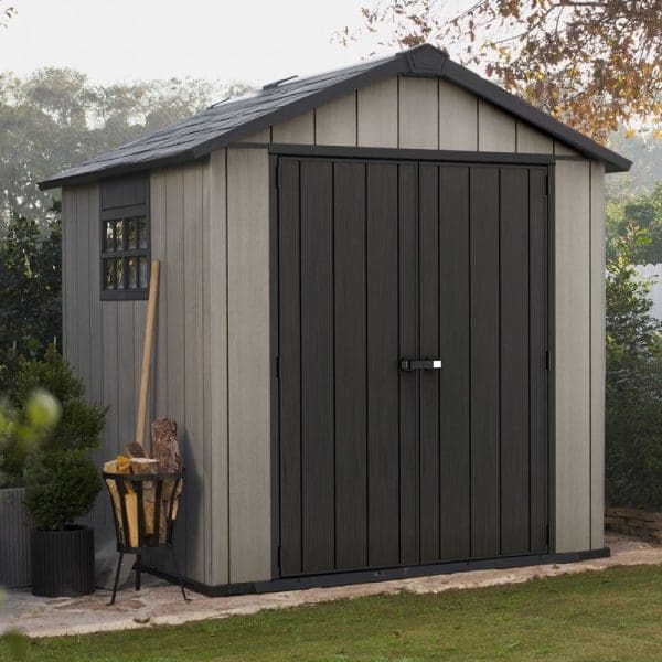 Keter Oakland 7.5x7 Plastic Garden Storage Shed - Image 2
