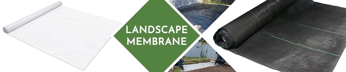 Landscape membrane for garden borders and gravel driveways