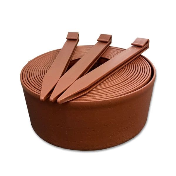 Lawn Edging Roll Kit - 10m Brown