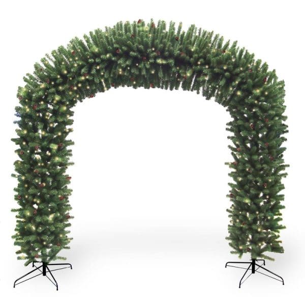 8ft Pre-Lit Christmas Archway