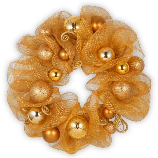 Gold Ribbon 24" Wreath