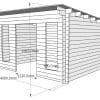 Log Cabin Edinburgh 4x3m - Image 8