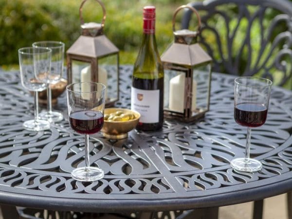 Amalfi 4 Seat Round Dining Set - Image 7