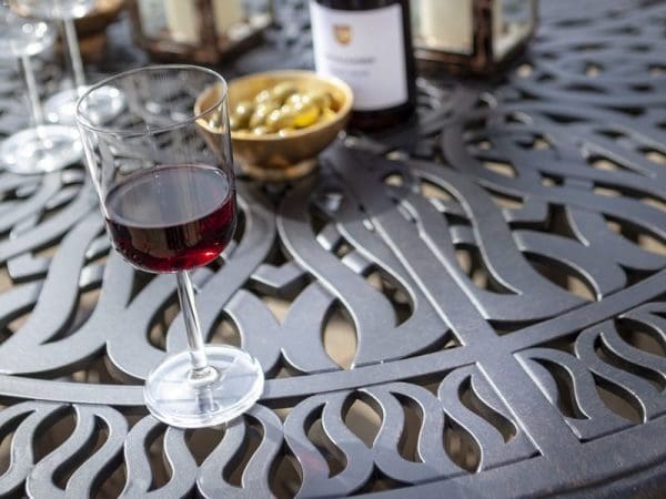 Amalfi 4 Seat Round Dining Set - Image 8