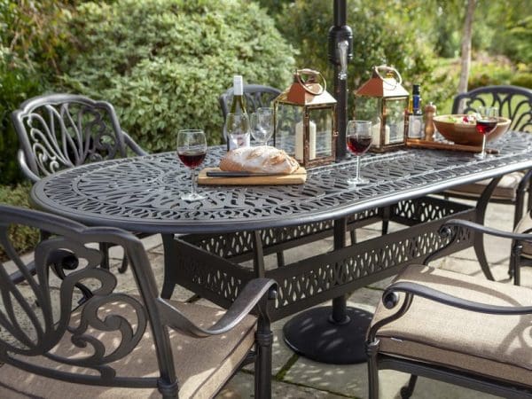 Amalfi 6 Seat Oval Dining Set - Image 2