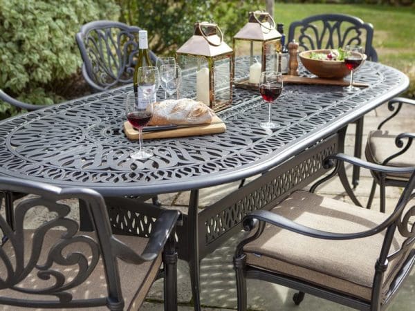 Amalfi 6 Seat Oval Dining Set - Image 5