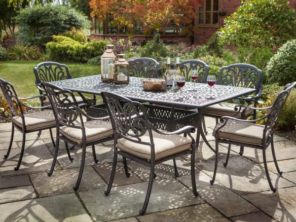 Amalfi 8 Seat Rectangular Dining Set - Image 3