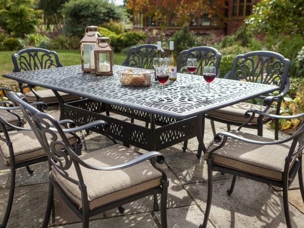 Amalfi 8 Seat Rectangular Dining Set - Image 4
