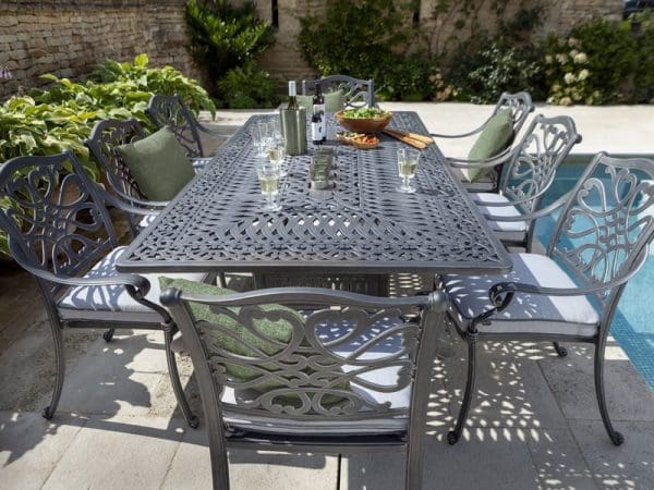 Capri 8 Seat Rectangular Dining Set - Image 8