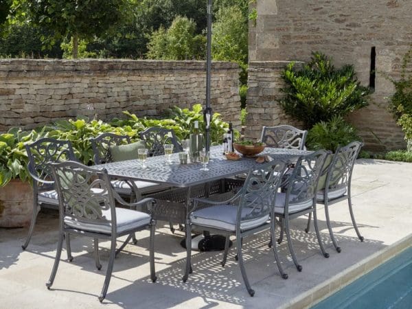 Capri 8 Seat Rectangular Dining Set - Image 2