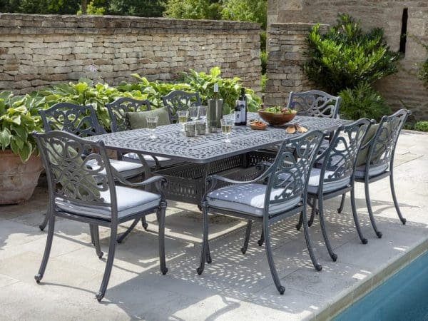 Capri 8 Seat Rectangular Dining Set - Image 4