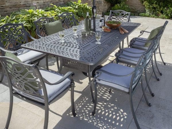 Capri 8 Seat Rectangular Dining Set - Image 3