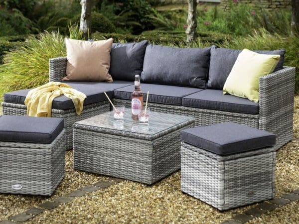 Cirrus Chaise Set with Stools - Image 2
