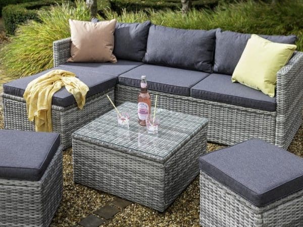 Cirrus Chaise Set with Stools - Image 3