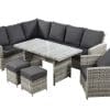 Cirrus Rectangular Casual Dining Set with Lounge Chair - Image 3