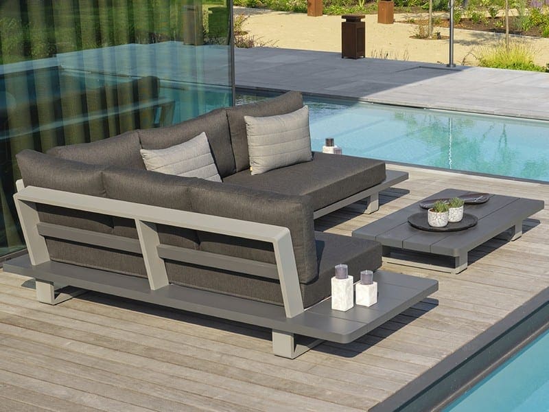 Garden Sofa Set | Grey Fitzroy Alu Garden Corner Sofa