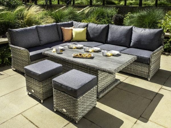 Heritage Tuscan Rectangular Adjustable Casual Dining Set