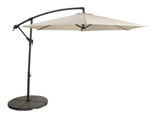 Mediterranean Cantilever Parasol  Cream