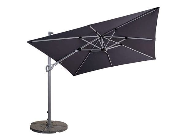 Pacific Square Cantilever Parasol  Grey - Image 2