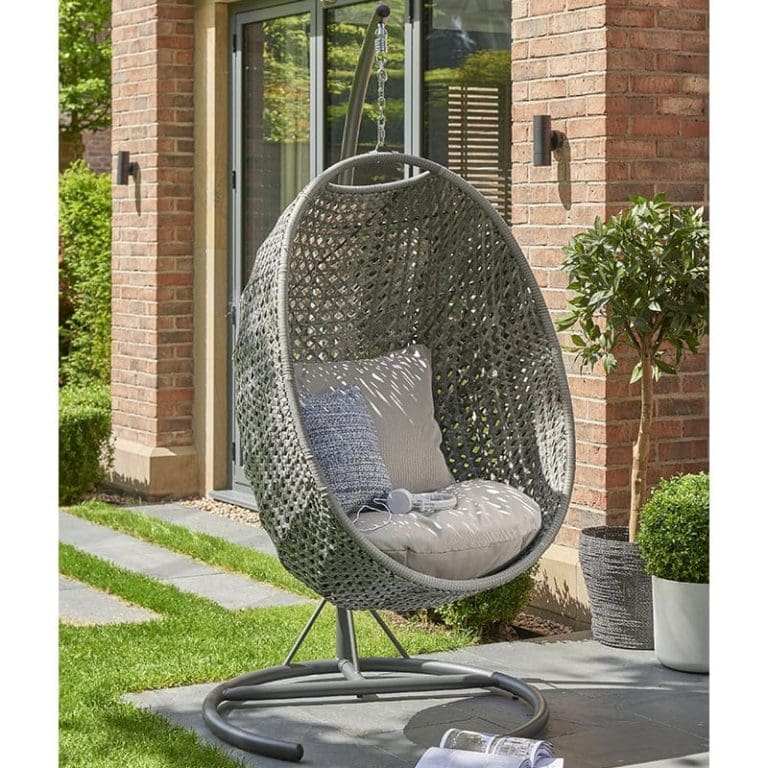 Goldcoast Single Swing Chair Grey Garden Hanging Chair