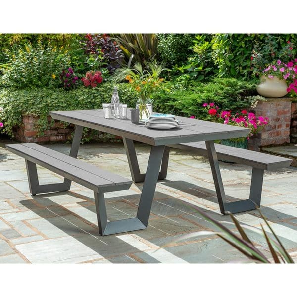 Wembley Picnic Table Grey
